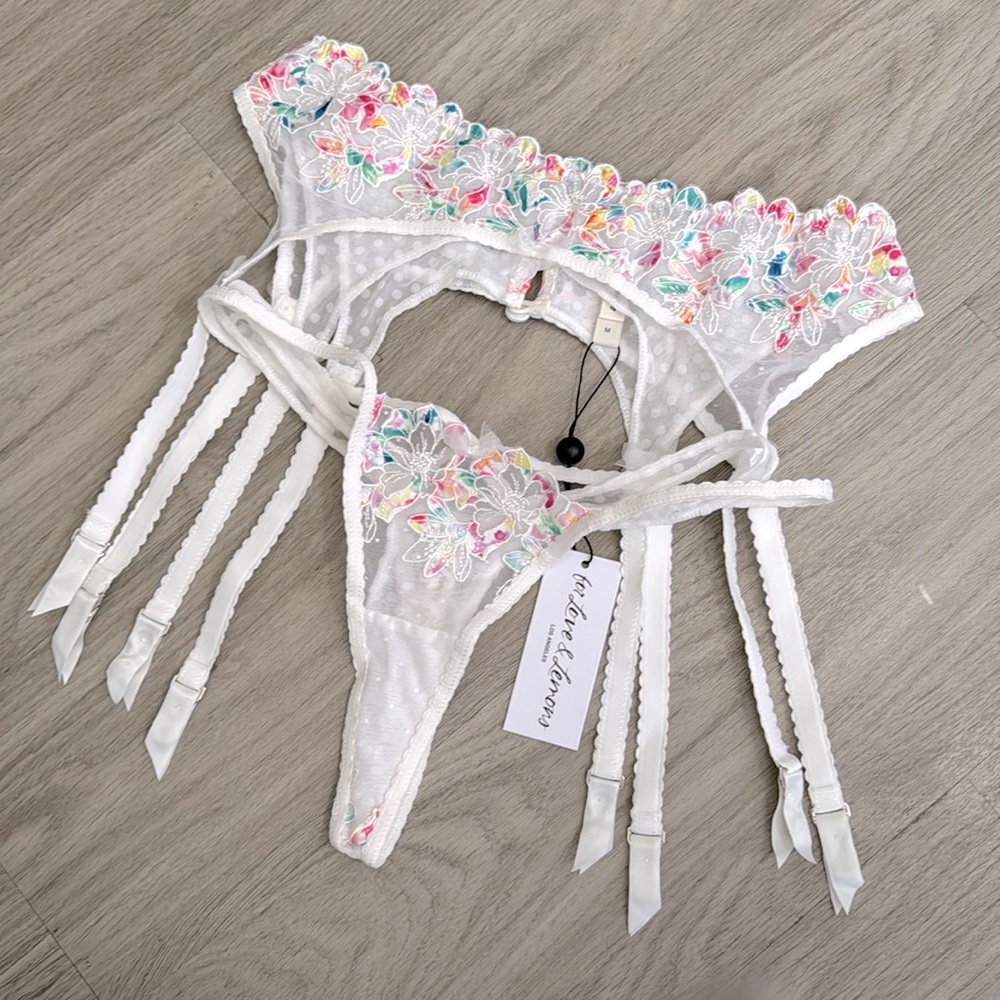 NWT FOR LOVE AND LEMONS MATCHING SET, S/M